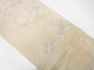 アンティーク　花模様織り出し袋帯（材料）